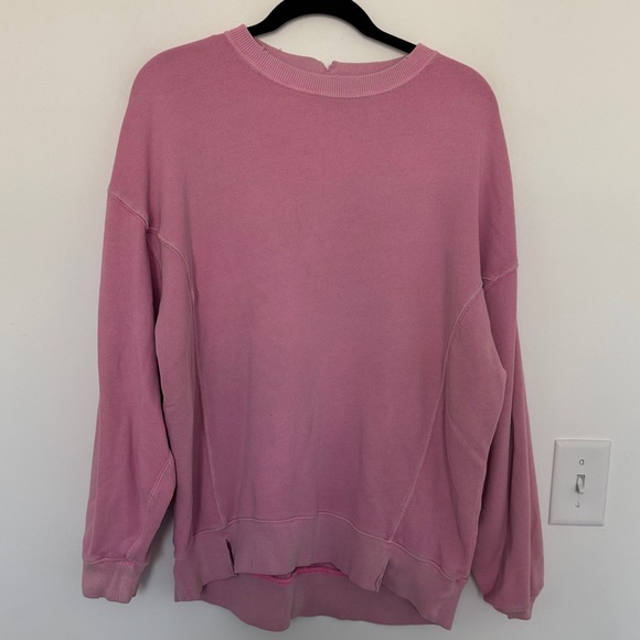 aerie Tops - Aerie Big Chill Oversized Pink Sweatshirt - Size S